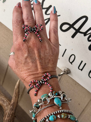 Cotton Candy Cowgirl Knot Bracelet