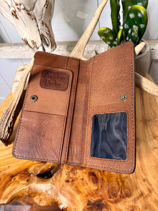 Stitch Back Wallet ~ Brown