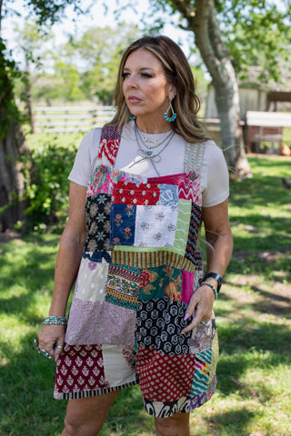 Patchwork Sunrise Romper