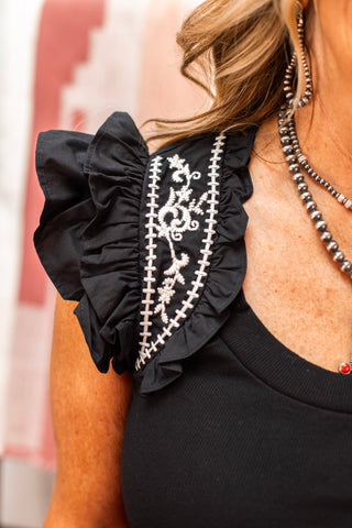 Wild Riff Ruffle Tank