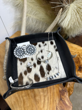 Cowhide Catchall ~ Black