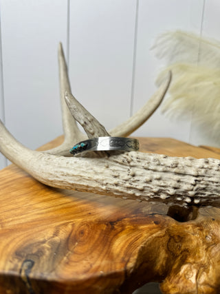 Oxidized Turquoise Cuff