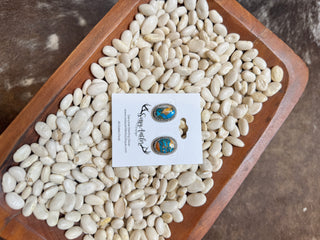 Spiny Turquoise Earrings