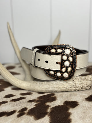 Multi White Bone Stone Belt by Ariat