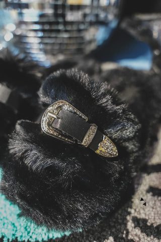Buckle Up Slippers ~ Midnight