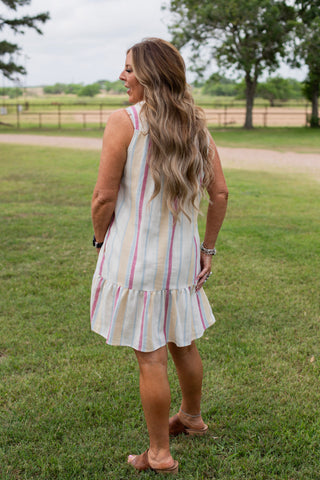 Summer Stripe Midi Dress