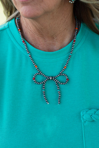 Prairie Gem Bow Necklace