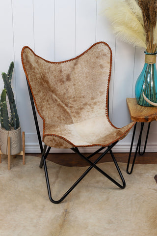 Ranch Hand Chair ~ Tan & White A