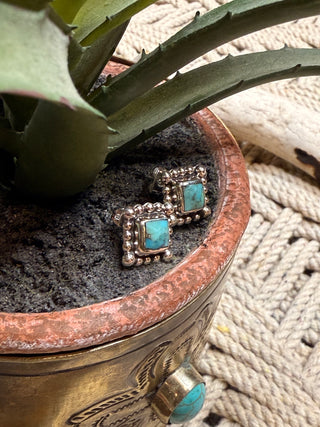 Turquoise Tumble Studs
