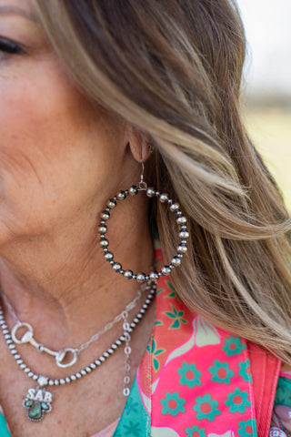 Pecos Pearl Hoop Earrings