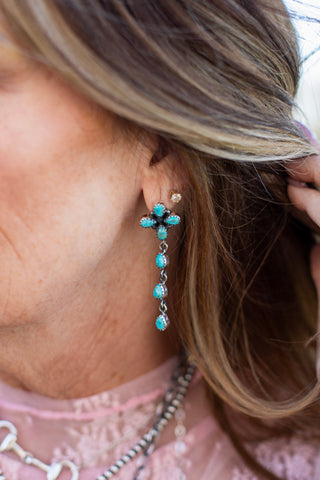 Wildflower Sky Drop Earrings