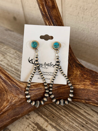 Turquoise Mesa Pearl Earrings