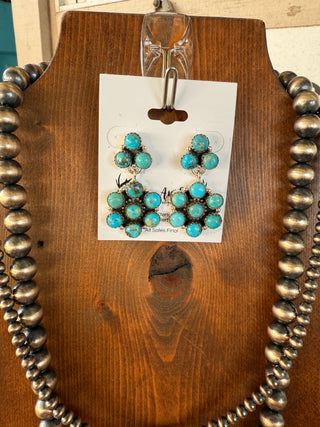 Turquoise Cascade Earrings