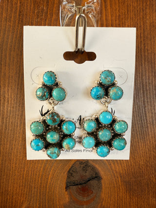 Turquoise Cascade Earrings
