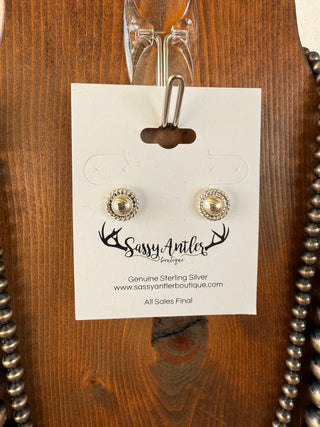 Silver Spur Earrings