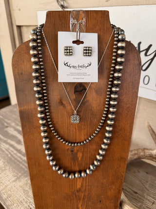Silver Roller Necklace