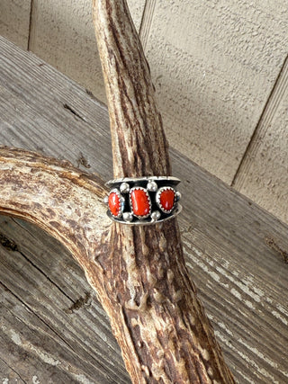 Sierra Trinity Ring ~ Coral
