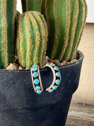 Turquoise Hoops