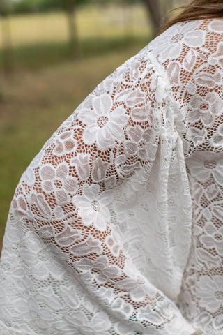 Ivory Lace Bell Top