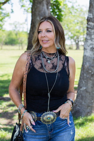 Ever After Lace Top ~ Black