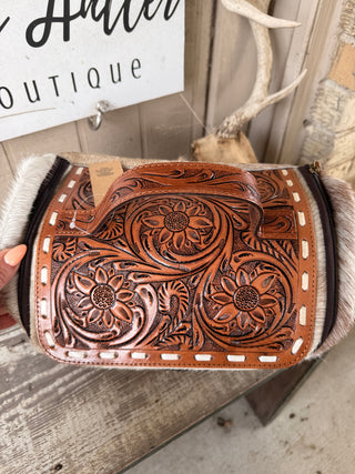 Ranch Hand Toiletry Bag ~ Cowhide