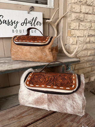 Ranch Hand Toiletry Bag ~ Cowhide