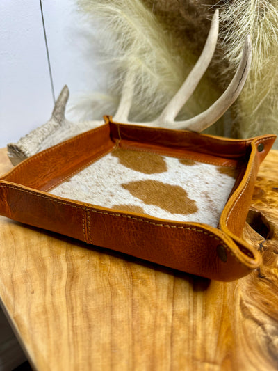 Cowhide Catchall ~ Saddle