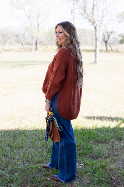 Buffalo Bend Sweater ~ Spice