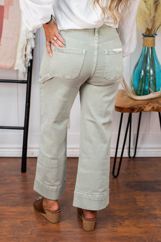 Pistachio Pop Jeans