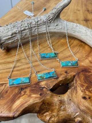 Turquoise Bar Necklace