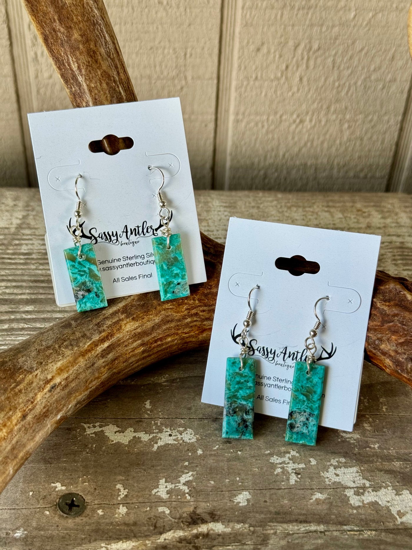 Kingman Slab Dangle Earrings