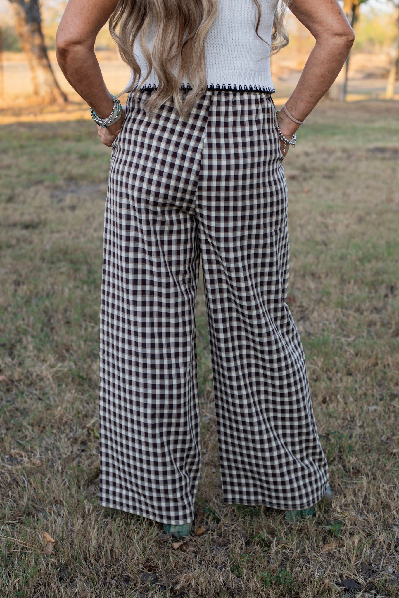 Rustic Gingham Pants