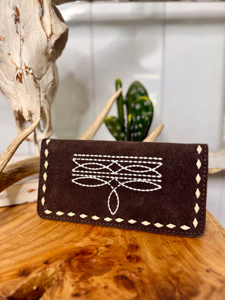 Stitch Back Wallet ~ Brown