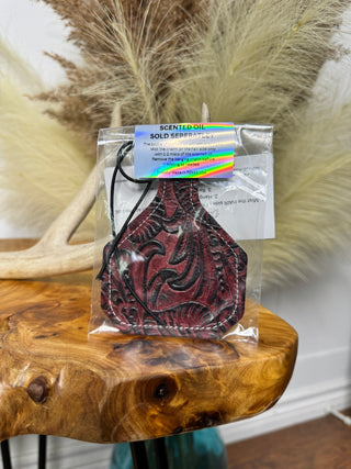 Car Charms ~ Red Tooled