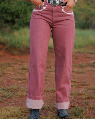Outlaw Arrow Pants ~ Rose