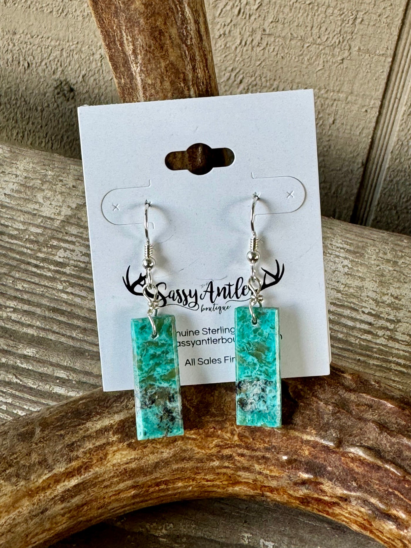 Kingman Slab Dangle Earrings