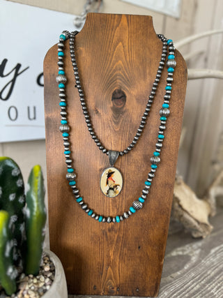 Cowgirl Pendant Necklace