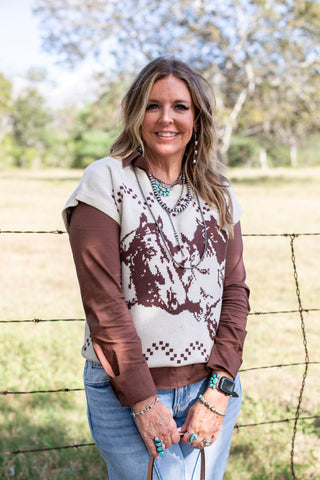 Wild Range Horse Sweater