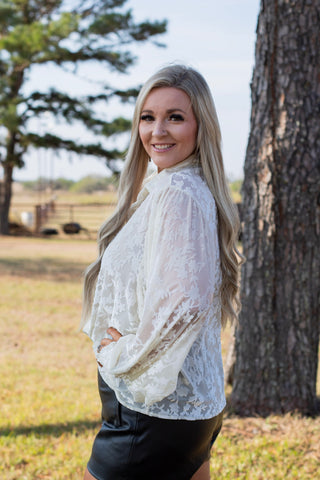 Ivory Embers Blouse