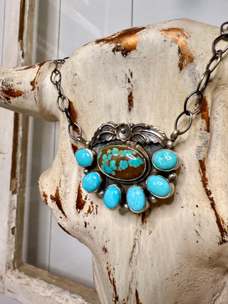 Number 8 Wildflower Cluster Necklace