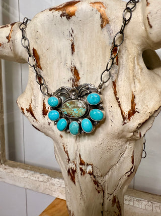 Number 8 Wildflower Cluster Necklace