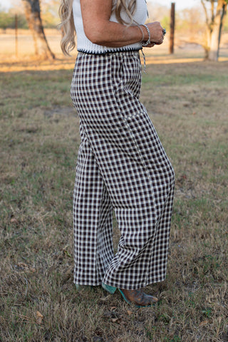 Rustic Gingham Pants