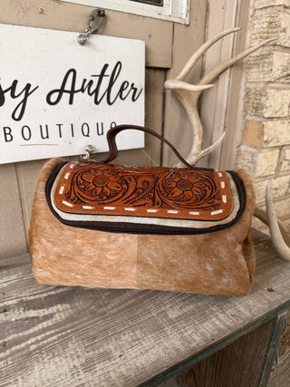 Ranch Hand Toiletry Bag ~ Cowhide
