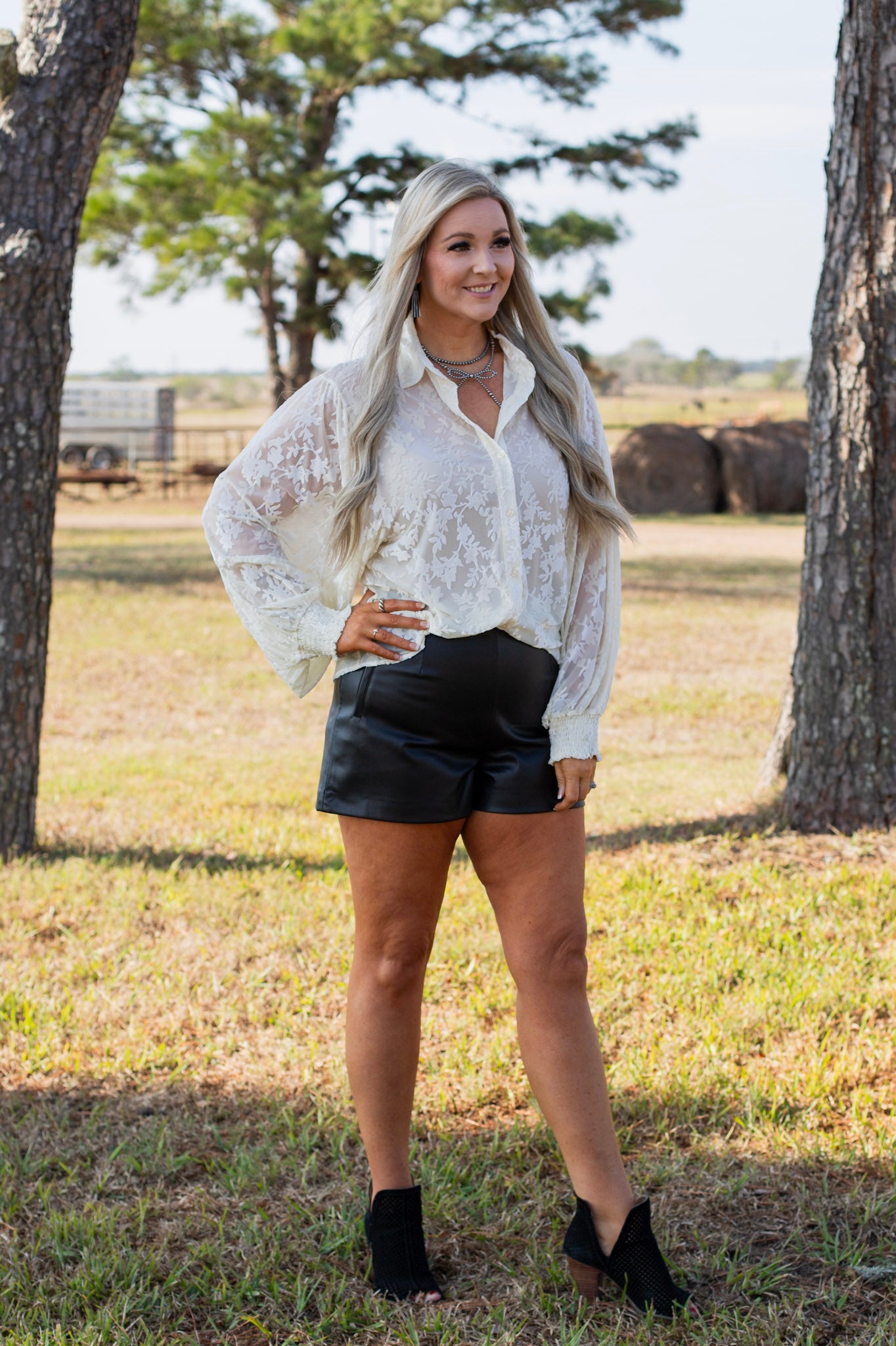 Ivory Embers Blouse