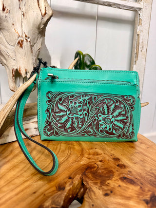 Timber Trail Wristlet ~ Turquoise