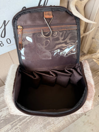 Ranch Hand Toiletry Bag ~ Cowhide