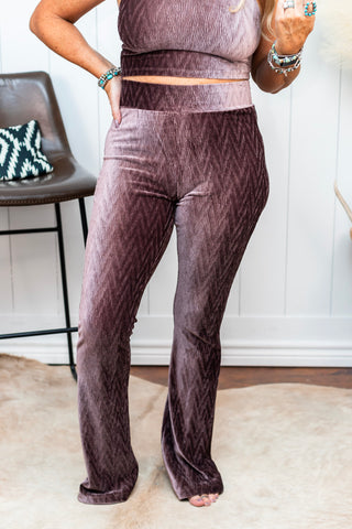 Rose Taupe Velvet Pants