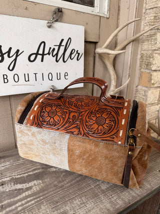 Ranch Hand Toiletry Bag ~ Cowhide