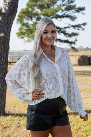 Ivory Embers Blouse