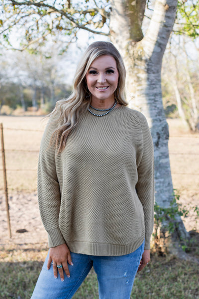 Buffalo Bend Sweater ~ Wheat